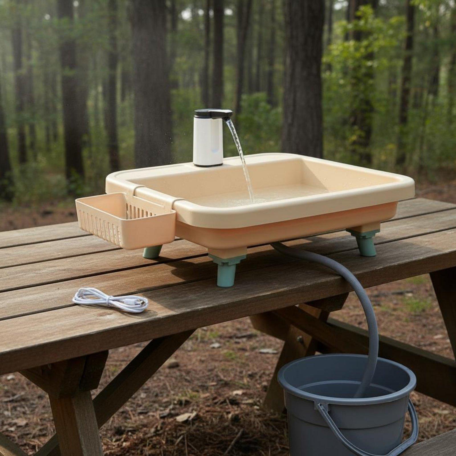 Faucet - Lavabo Portátil para Acampar al Aire