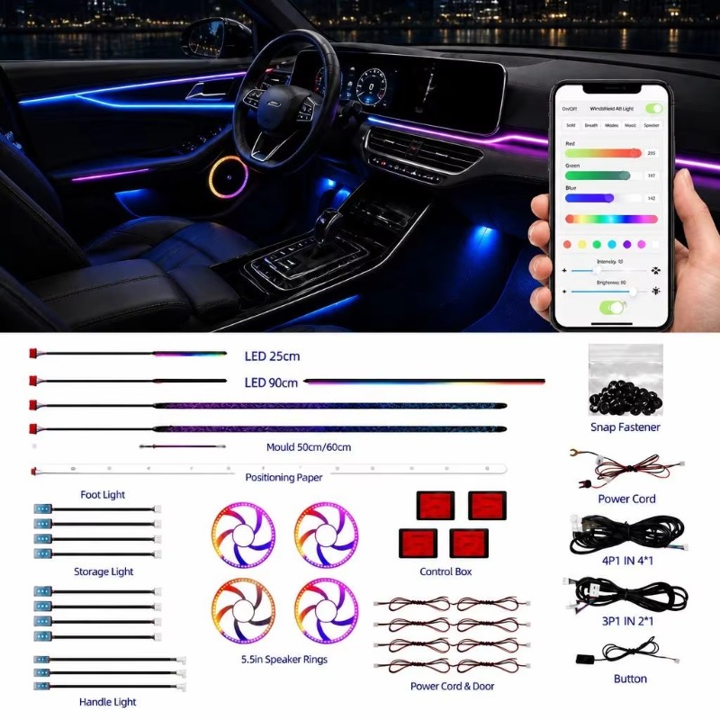 Kit de Iluminación Ambiental p - Door Handle reseña y precio
