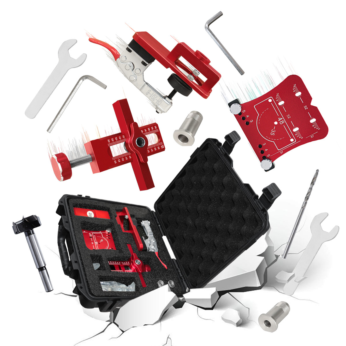 Kit de instalación de bisagra  - Cabinet Hinges reseña y precio