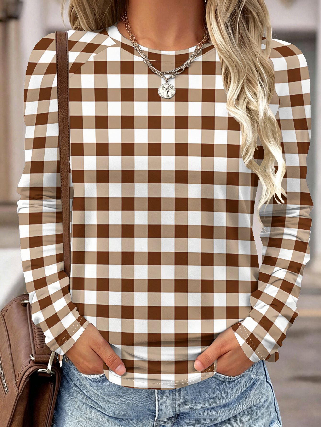 Camisa de manga larga para muj - Wallpaper reseña y precio