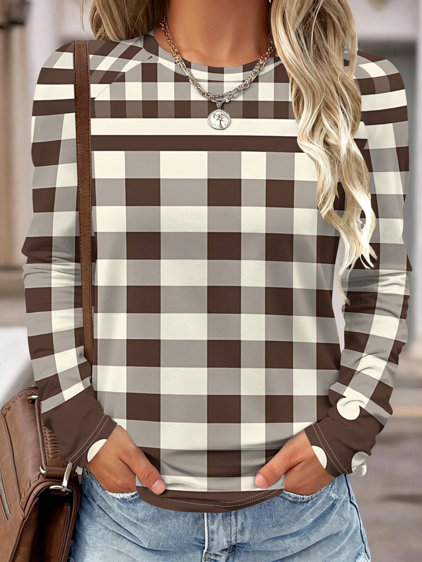 Camisa de manga larga para muj - Wallpaper reseña y precio