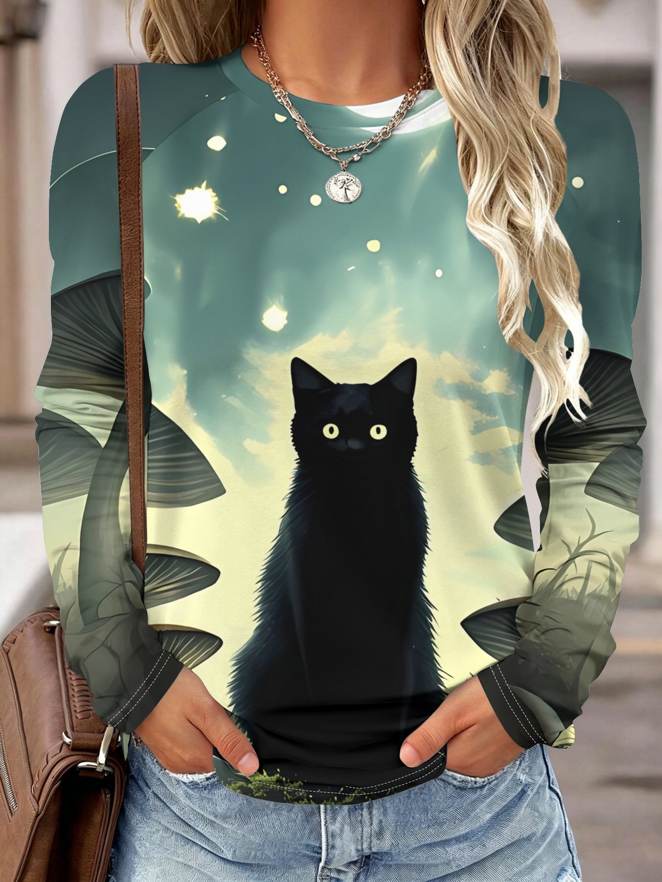 Camisa de manga larga para muj - Wallpaper reseña y precio