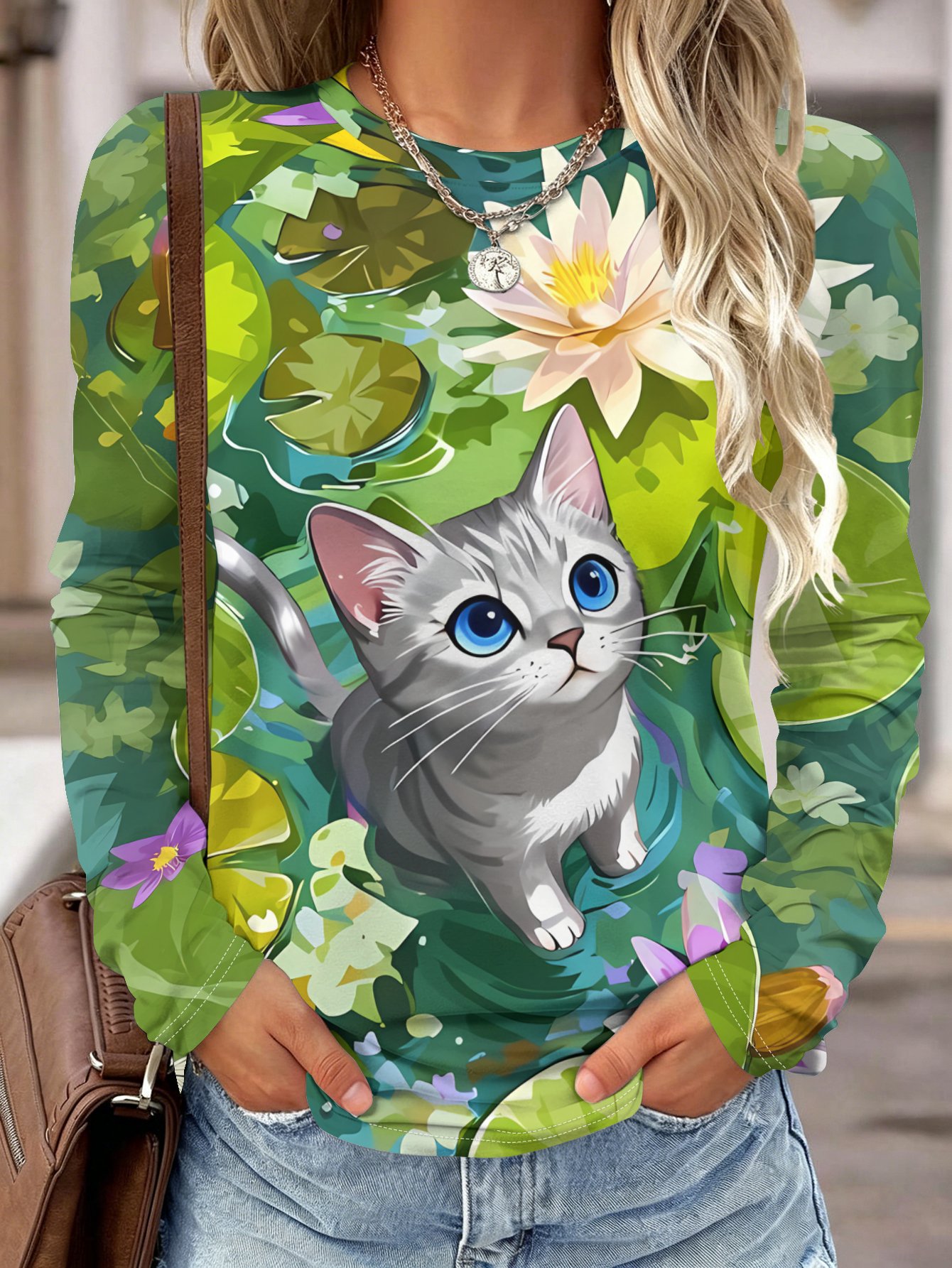 Camisa de manga larga para muj - Wallpaper reseña y precio