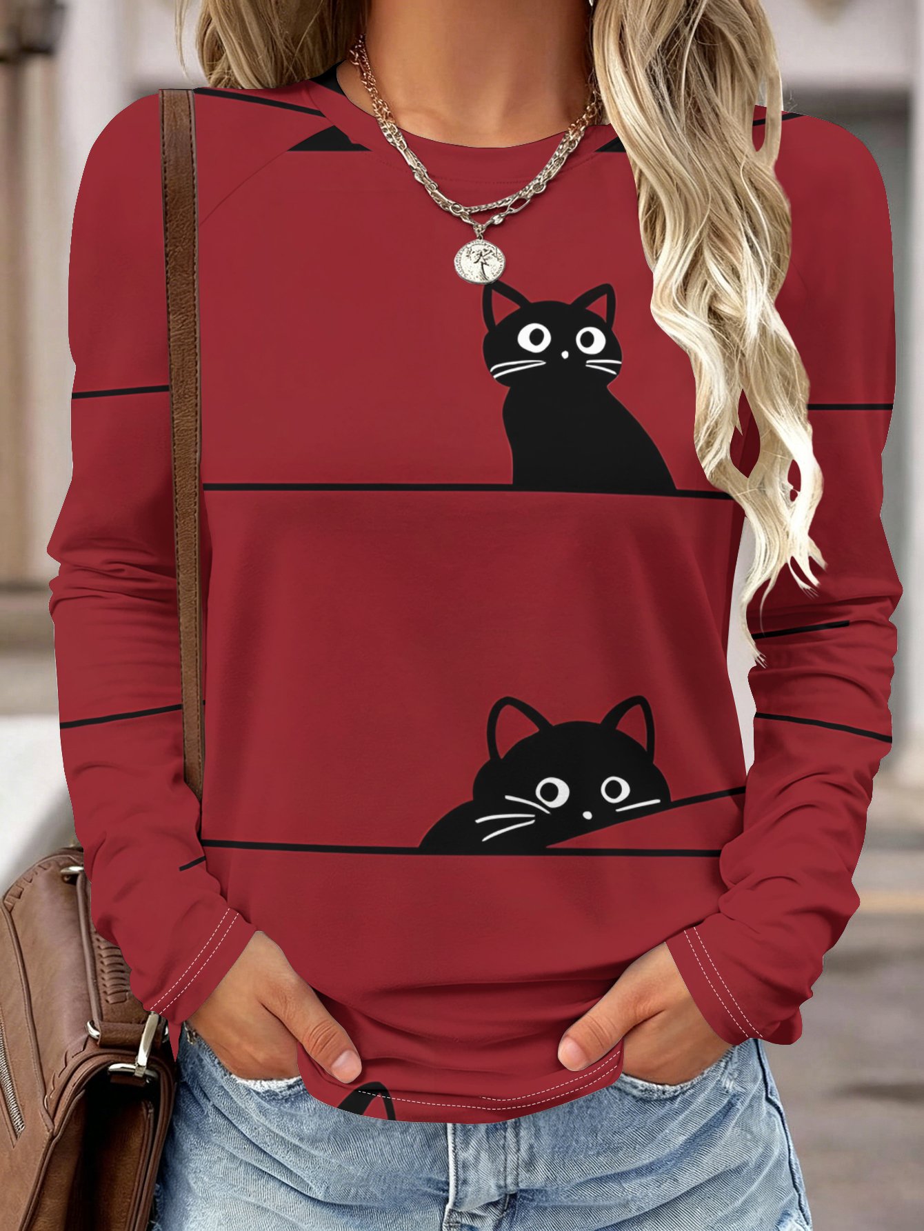 Camisa de manga larga para muj - Wallpaper reseña y precio