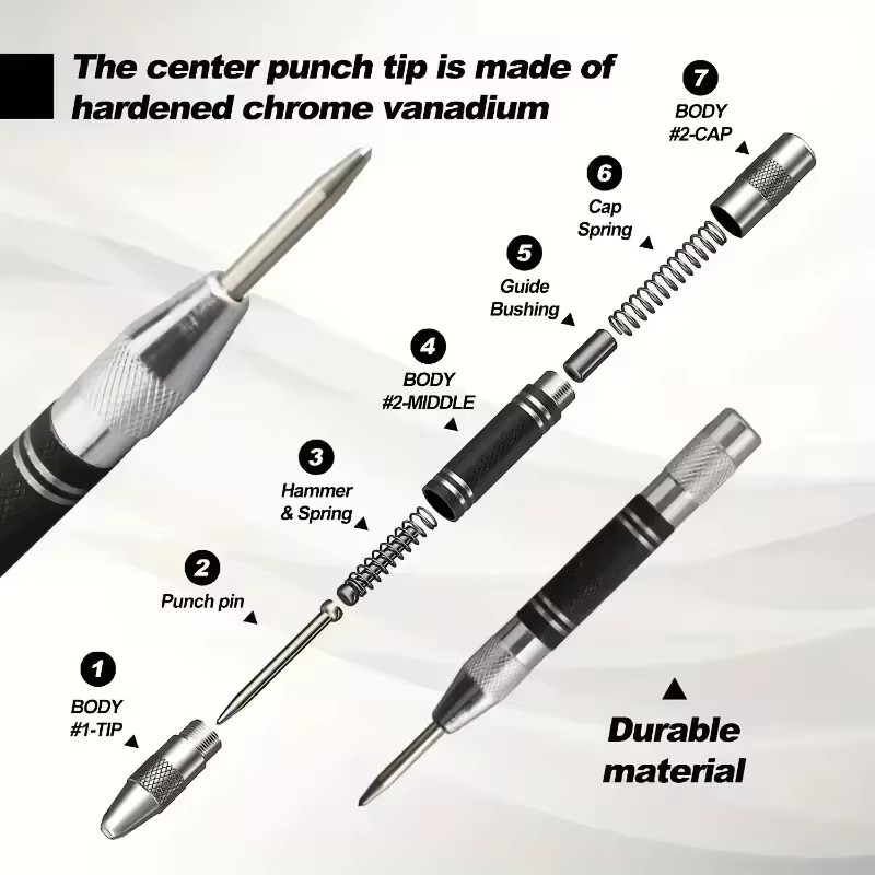 Punzón automático para marcar  - Drill Bits reseña y precio