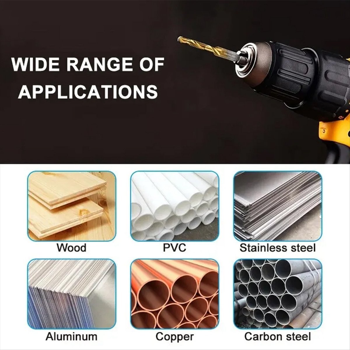 ✼ Brocas de rosca métrica con  - Drill Bits reseña y precio