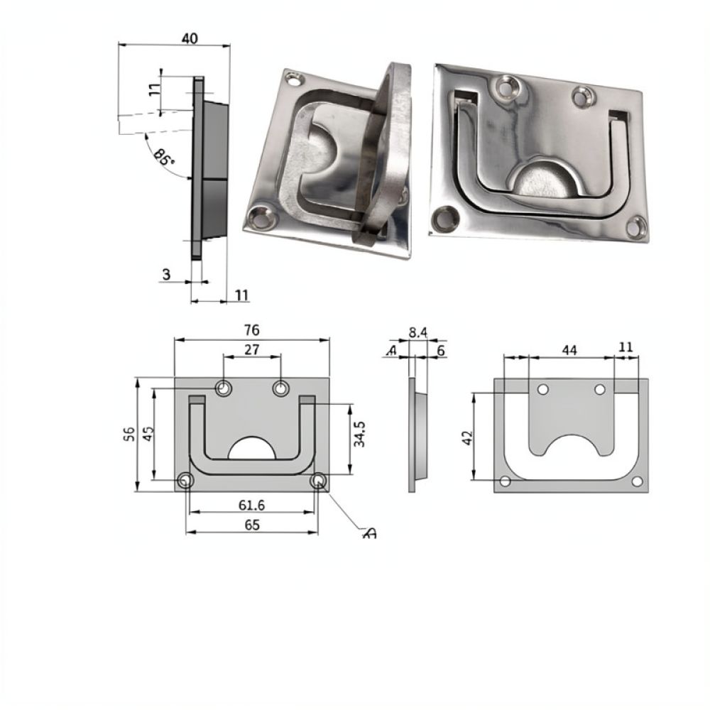 Tirador de anillo oculto de ac - Door Handle reseña y precio