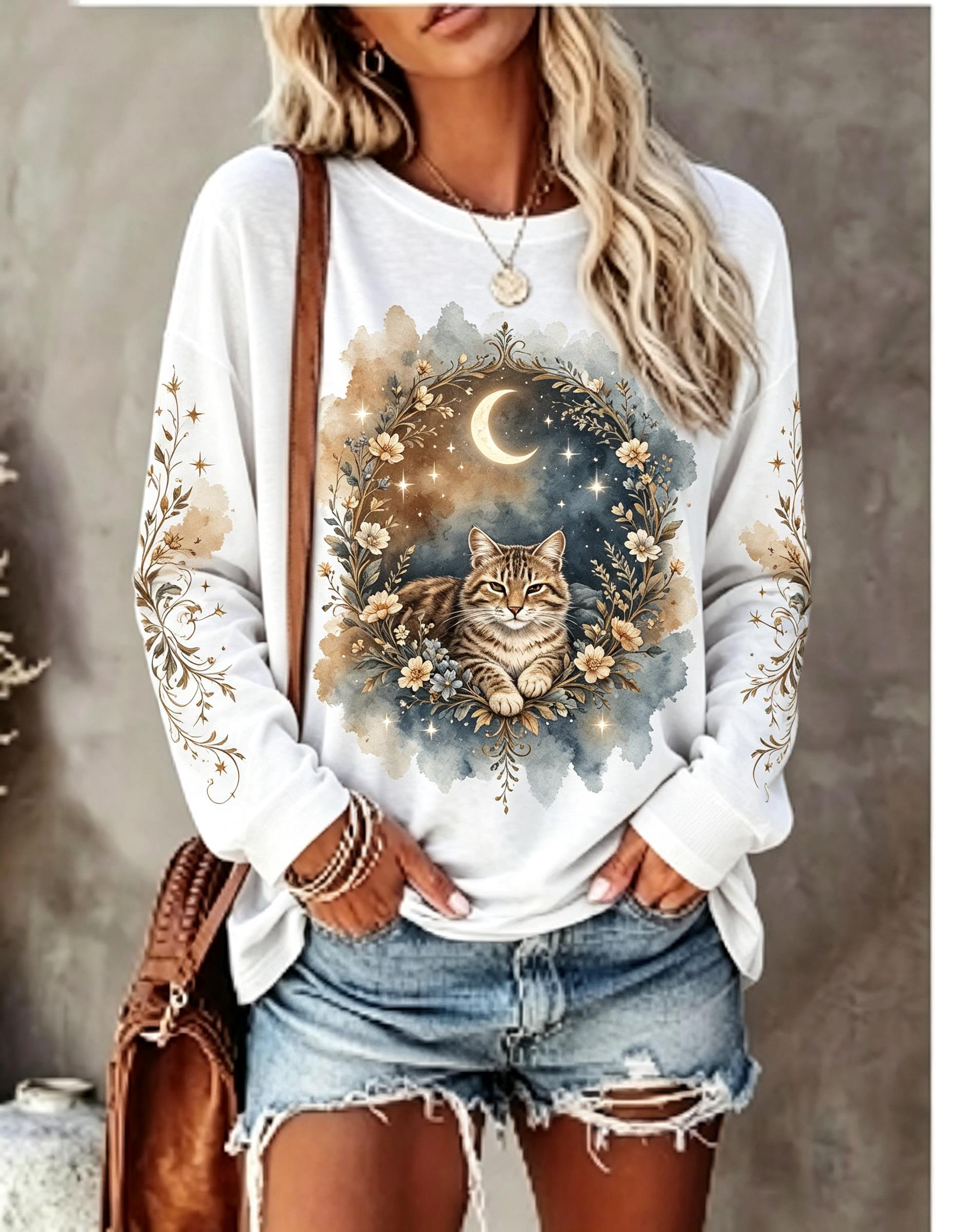 Camiseta de manga larga para m - Wallpaper reseña y precio