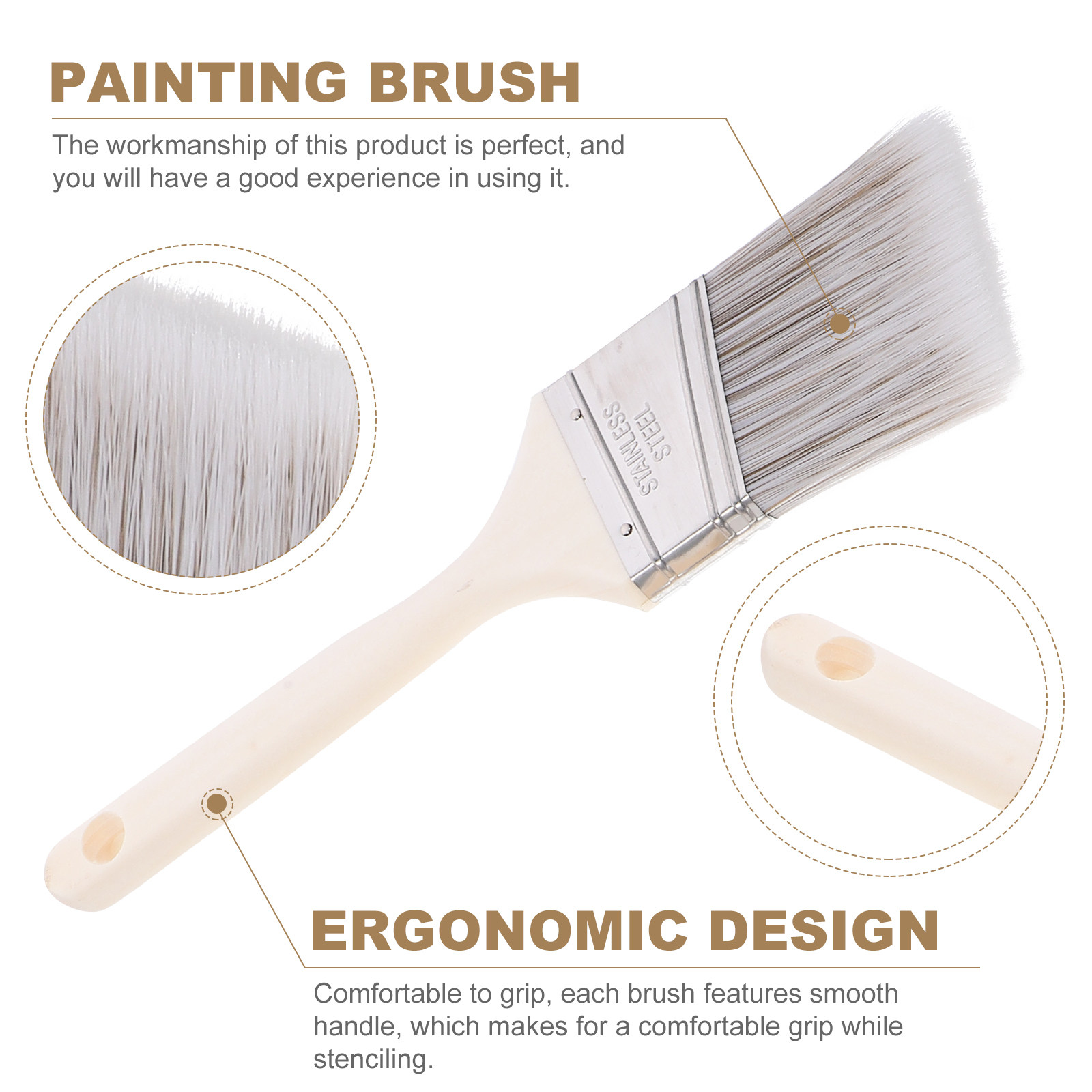 Juego de 5 pinceles de pintura - Home Improvement Fence reseña y precio