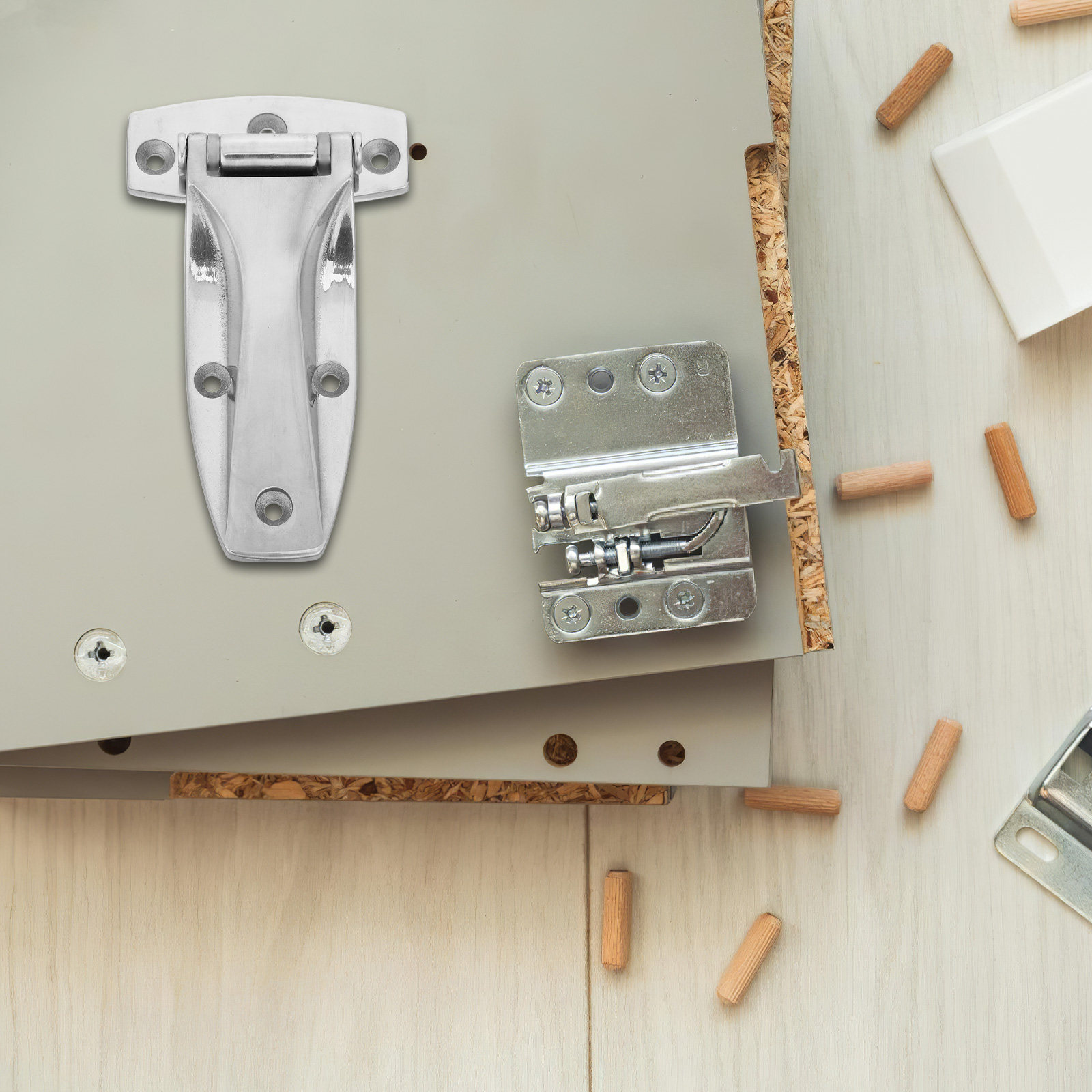Bisagras en T de Acero Inoxida - Cabinet Hinges reseña y precio
